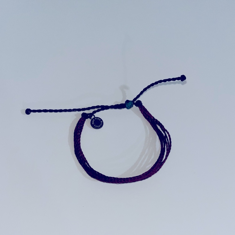 Maroon pura vida bracelet